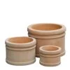3er Set Pflanzkübel - Terrakotta - Rund - Adwoa