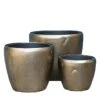 3er Set Runde Pflanzkübel - Indoor - Bronze - Mit Einsatz - Tesfay -Günstiges Laub Tanz Geschäft 3er set runde pflanzkuebel indoor bronze mit einsatz tesfay