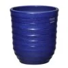 Blauer Garten Übertopf Aus Steinzeug - Rund - Winterfest - Ventus Azur -Günstiges Laub Tanz Geschäft blauer garten uebertopf aus steinzeug rund winterfest ventus azur