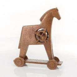 Bronzeskulptur Aus Kunsthandwerk - Limitiertes Design - Trojanisches Pferd -Günstiges Laub Tanz Geschäft bronzeskulptur aus kunsthandwerk limitiertes design trojanisches pferd3