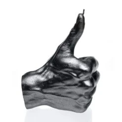 Daumen Hoch - Hand In Anthrazit - Vegan & Lebensecht - Ok Hand