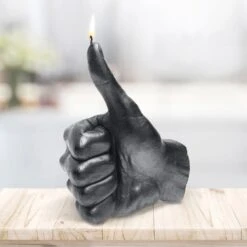 Daumen Hoch - Hand In Anthrazit - Vegan & Lebensecht - Ok Hand -Günstiges Laub Tanz Geschäft daumen hoch hand in anthrazit vegan lebensecht ok hand3