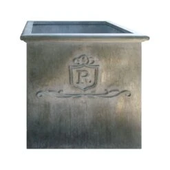 Eckiger Pflanztopf Mit Logo Aus Stahl Oder Cortenstahl - Ophelada