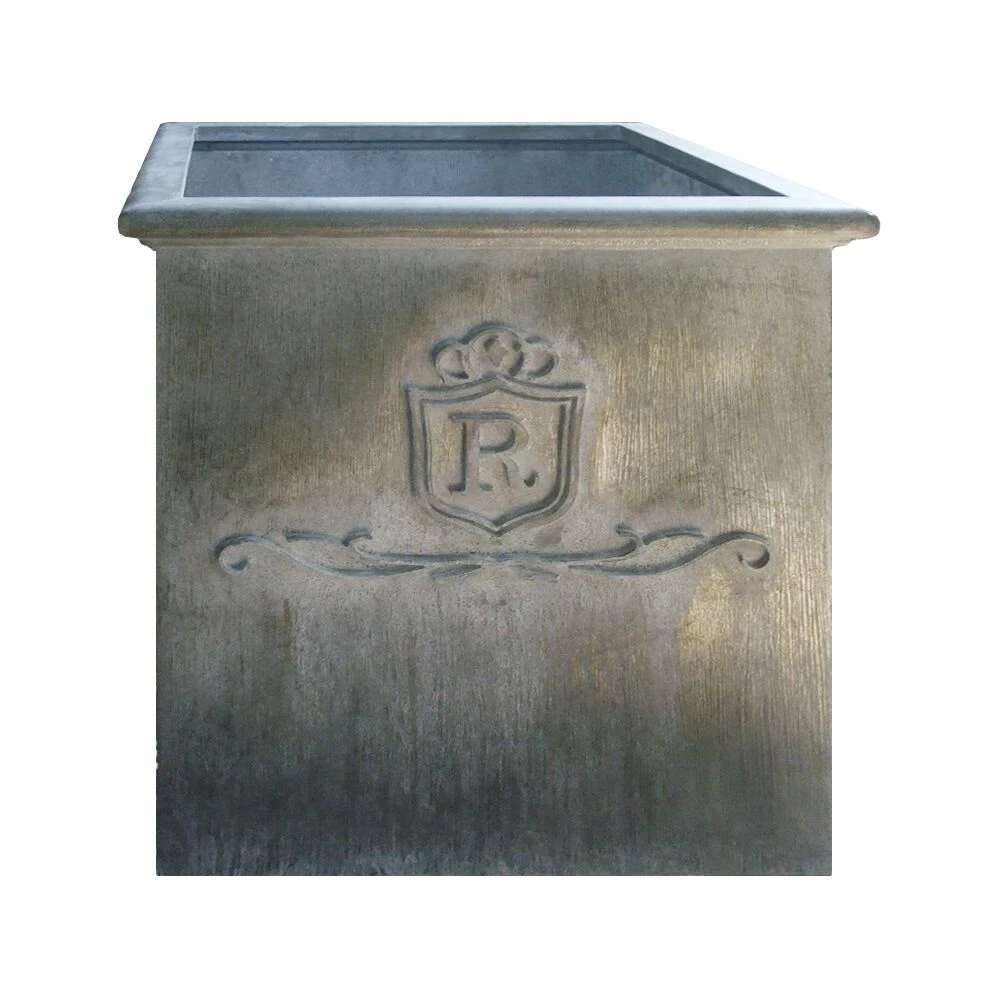 Eckiger Pflanztopf Mit Logo Aus Stahl Oder Cortenstahl - Ophelada 3 Eckiger Pflanztopf Mit Logo Aus Stahl Oder Cortenstahl - Ophelada