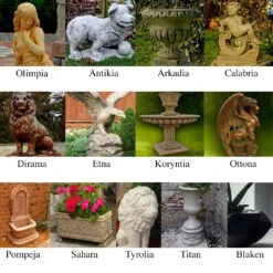 Eckiger Pflanztrog Aus Steinguss - Florales Design - Diotima -Günstiges Laub Tanz Geschäft eckiger pflanztrog aus steinguss florales design diotima4