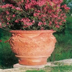 Einzigartiger Pflanztopf Aus Terracotta Mit Dekor - Girolamo