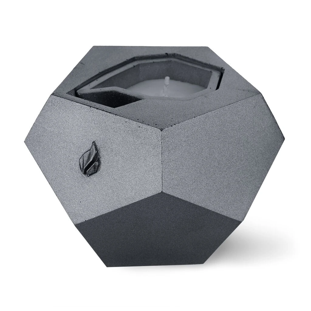 Eleganter Kerzenhalter Aus Architekturbeton Mit Kerze - Rayan 3 Eleganter Kerzenhalter Aus Architekturbeton Mit Kerze - Rayan
