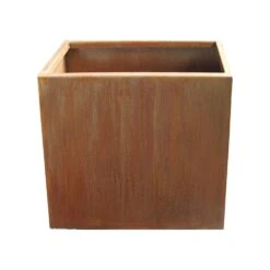 Eleganter Pflanztopf Aus Metall - Rechteckig - Groß - Necrona Grimo