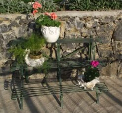 Etagen Blumenständer Aus Antik Gusseisen - Renan -Günstiges Laub Tanz Geschäft etagen blumenstaender aus antik gusseisen renan3