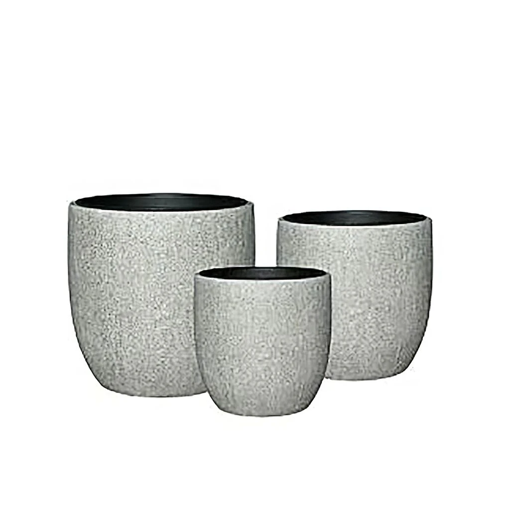 Garten Pflanzkübel Im 3er Set - Polystone Mit Einsatz - Compiano 3 Garten Pflanzkübel Im 3er Set - Polystone Mit Einsatz - Compiano