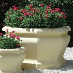 Großer Garten Pflanzkübel Stein - Athena -Günstiges Laub Tanz Geschäft grosser garten pflanzkuebel stein athena3