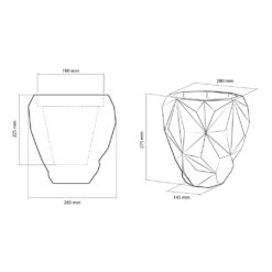 Großer Übertopf Aus Beton Im Modernen Design - Hockney -Günstiges Laub Tanz Geschäft grosser uebertopf aus beton im modernen design hockney4