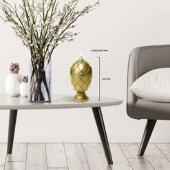 Großes Fabergé Dekoei Als Kerze - Vegan & Edel - Neskan -Günstiges Laub Tanz Geschäft grosses faberge dekoei als kerze vegan edel neskan3