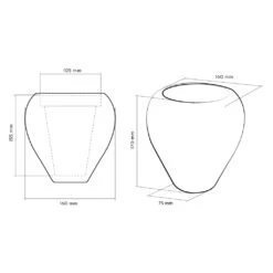 Klassischer Blumentopf Mit Modernem Muster Aus Beton - Mirono -Günstiges Laub Tanz Geschäft klassischer blumentopf mit modernem muster aus beton mirono5