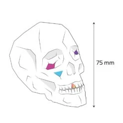 Kleine Totenschädel - 2er-Set Aus Gips Zum Bemalen - Sedano -Günstiges Laub Tanz Geschäft kleine totenschaedel 2er set aus gips zum bemalen sedano3