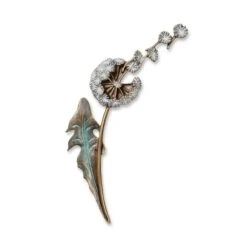 Löwenzahn Garten Wandfigur Aus Bronze/Alu - Pusteblume