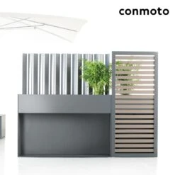 Moderner Sichtschutz Mit Pflanzgefäß Anthrazit - Ticino Sichtschutz -Günstiges Laub Tanz Geschäft moderner sichtschutz mit pflanzgefaess anthrazit ticino sichtschutz6