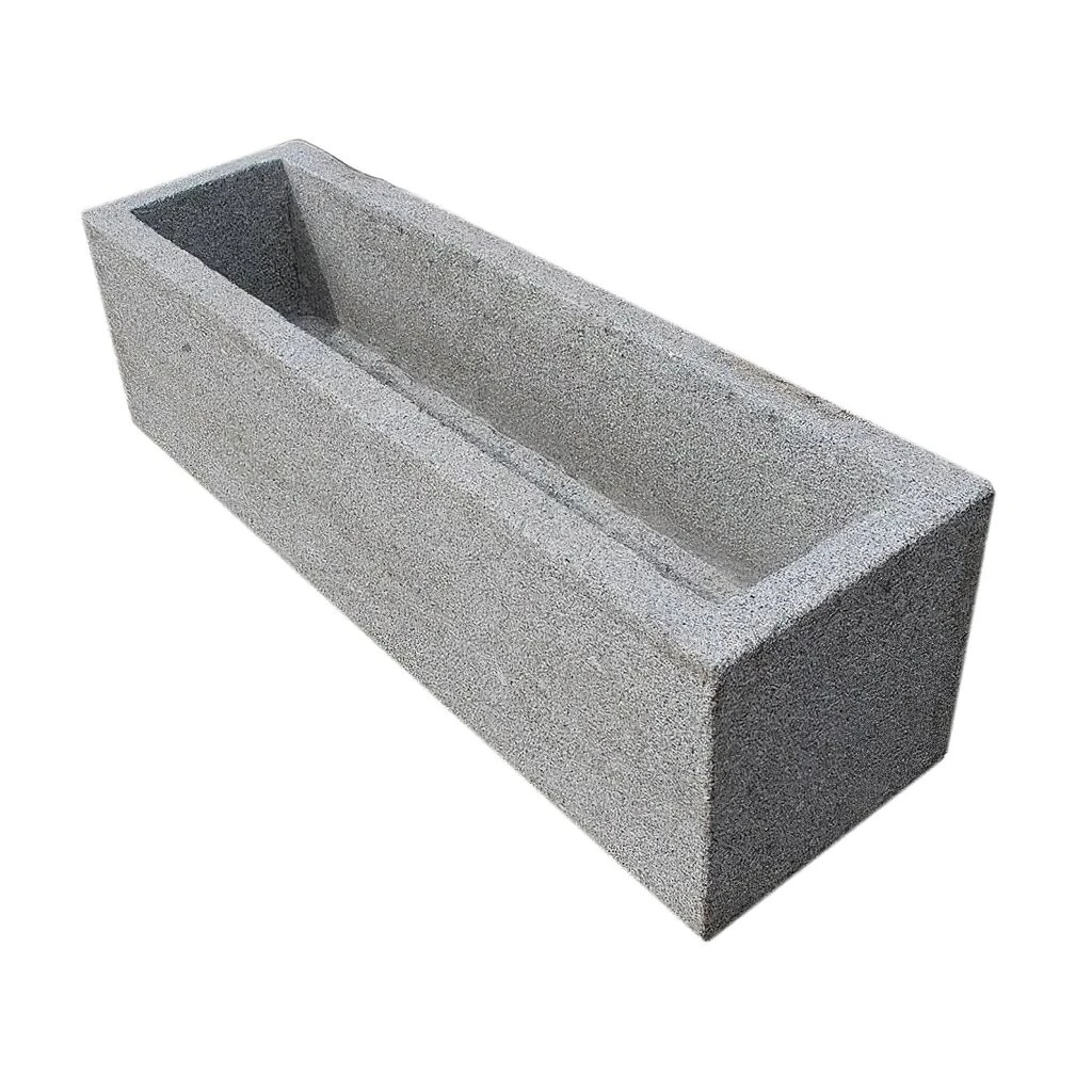 Naturstein Pflanztrog Handarbeit - Bukoba 3 Naturstein Pflanztrog Handarbeit - Bukoba