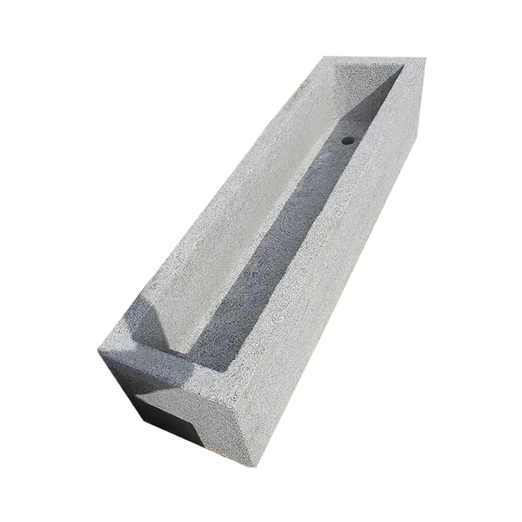 Naturstein Pflanztrog Handarbeit - Bukoba 4 Naturstein Pflanztrog Handarbeit - Bukoba – Bild 2