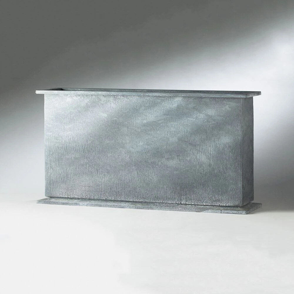 Niedriger Pflanztopf In Grau/Rost - Schmal & Breit - Levisto 3 Niedriger Pflanztopf In Grau/Rost - Schmal & Breit - Levisto