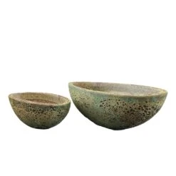 Ovale Pflanzschale Für Den Garten - Antikes Design - 2er Set - Salemi -Günstiges Laub Tanz Geschäft ovale pflanzschale fuer den garten antikes design 2er set salemi3