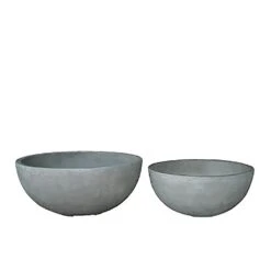 Pflanzschale Im 2er Set - Glasfaser-Beton - Modern - Navelli