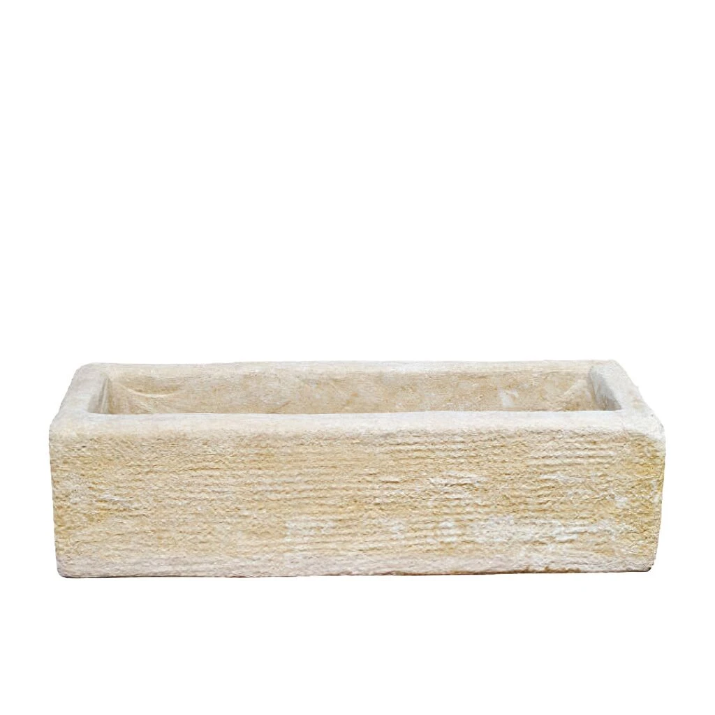 Rechteckiger Steinguss Blumenkasten Zum Bepflanzen Für Den Garten - Obaca 3 Rechteckiger Steinguss Blumenkasten Zum Bepflanzen Für Den Garten - Obaca