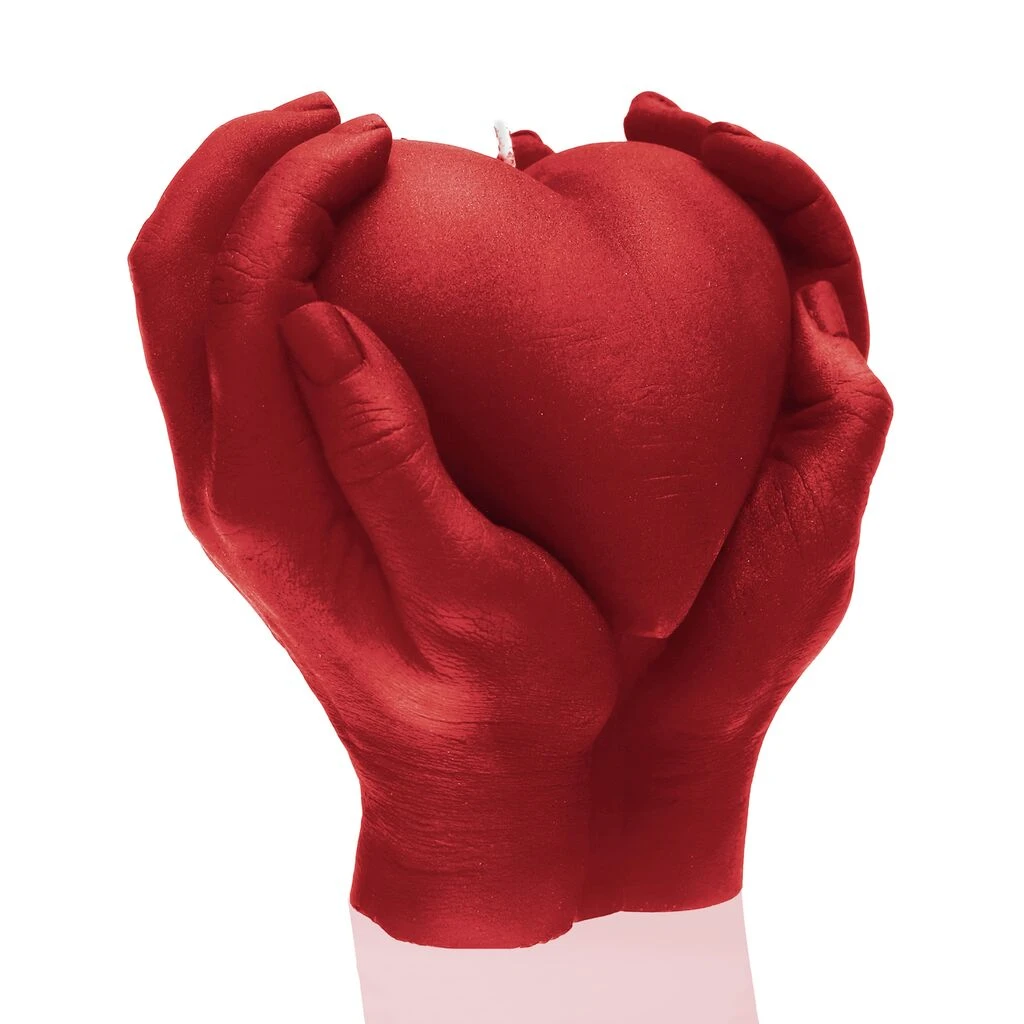 Romantische Kerze - Herz In Den Händen Haltend - Vegan - Hearth In Hands 3 Romantische Kerze - Herz In Den Händen Haltend - Vegan - Hearth In Hands