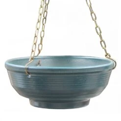 Runde Pflanzschale Zum Hängen - Steinzeug Winterfest - Grün - Cavus Verde