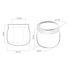 Runder Home-Blumentopf Aus Beton Im Klassischen Design - Mondrin -Günstiges Laub Tanz Geschäft runder home blumentopf aus beton im klassischen design mondrin5