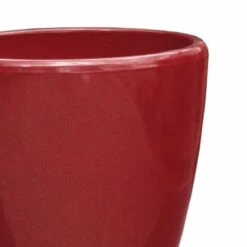 Rundes Pflanzgefäß Für Draußen - Steinzeug Frostfest - Rot - Akaste Rubis -Günstiges Laub Tanz Geschäft rundes pflanzgefaess fuer draussen steinzeug frostfest rot akaste rubis2