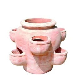 Schönes Erdbeerpflanzgefäß Aus Terrakotta - Catilina -Günstiges Laub Tanz Geschäft schoenes erdbeerpflanzgefaess aus terrakotta catilina2