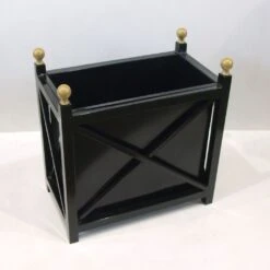 Schwarzer Metall Pflanzkübel Mit Goldenen Finals - Libro Boma -Günstiges Laub Tanz Geschäft schwarzer metall pflanzkuebel mit goldenen finals libro boma4