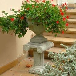 Steinguss Blumentopf Im Antiken Griechenland Stil - Costas -Günstiges Laub Tanz Geschäft steinguss blumentopf im antiken griechenland stil costas4