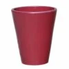 Steinzeug Pflanztopf Für Draußen - Winterfest - Rund - Rot - Amphiro Rubis -Günstiges Laub Tanz Geschäft steinzeug pflanztopf fuer draussen winterfest rund rot amphiro rubis