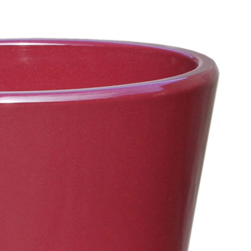 Steinzeug Pflanztopf Für Draußen - Winterfest - Rund - Rot - Amphiro Rubis 4 Steinzeug Pflanztopf Für Draußen - Winterfest - Rund - Rot - Amphiro Rubis – Bild 2