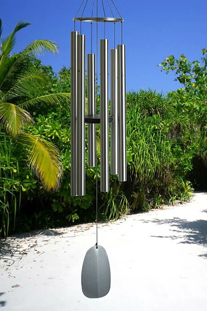 Stilvolles XXL Windspiel In Silberoptik - Bells Of Paradise - Silber 4 Stilvolles XXL Windspiel In Silberoptik - Bells Of Paradise - Silber – Bild 2