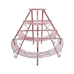 Günstiges Laub Tanz Geschäft 27 Vintage Blumenständer Aus Schmiedeeisen 4 Etagen - Roux