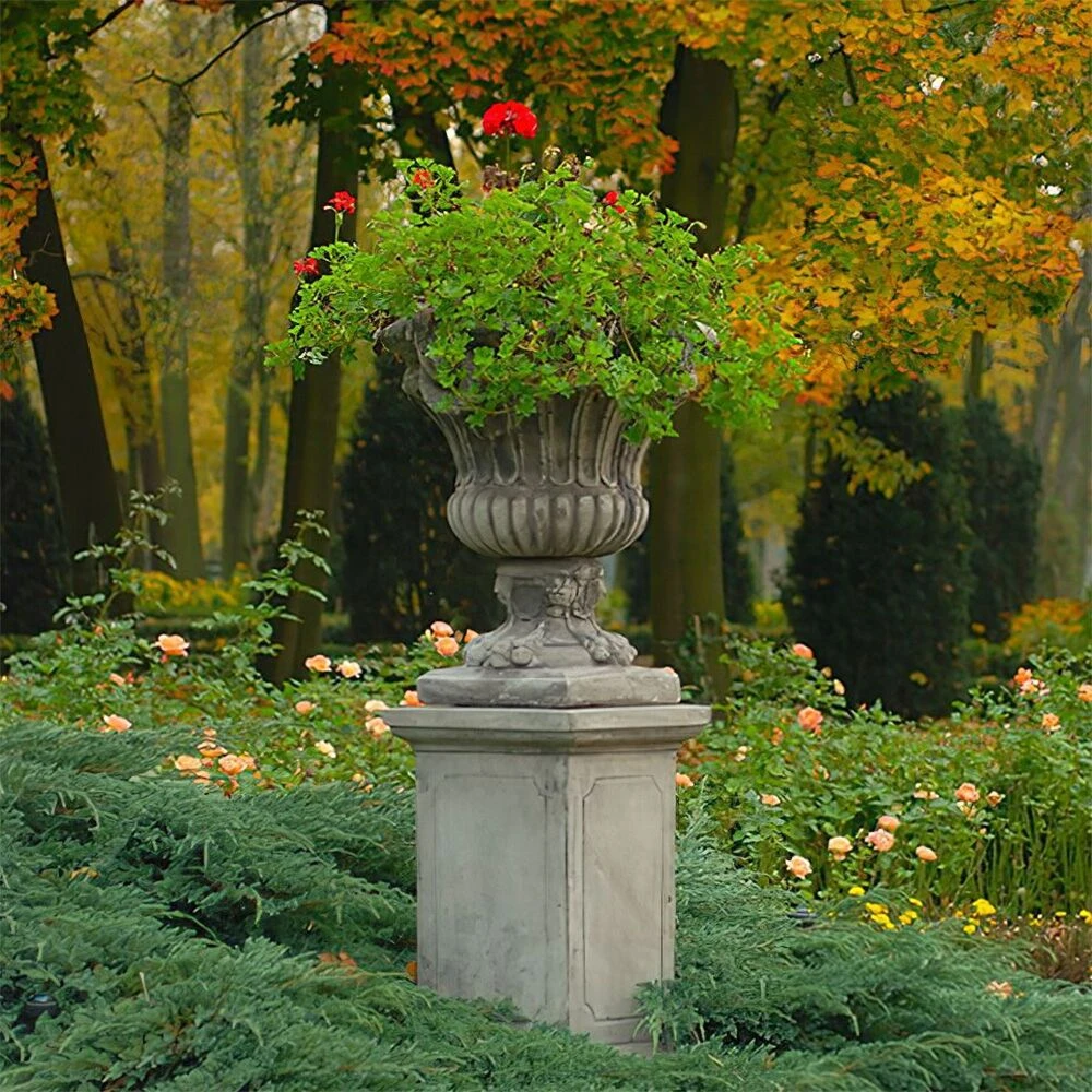 Wetterbeständige Steinguss Pflanzvase Im Römischen Stil - Eudocia 6 Wetterbeständige Steinguss Pflanzvase Im Römischen Stil - Eudocia – Bild 4